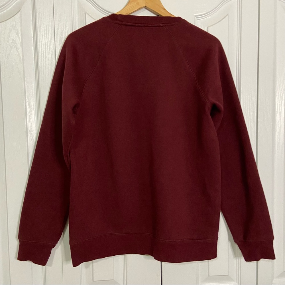 Brunette The Label “Pinot Please” burgundy crewneck sweatshirt Size M/L - Picture 4 of 6